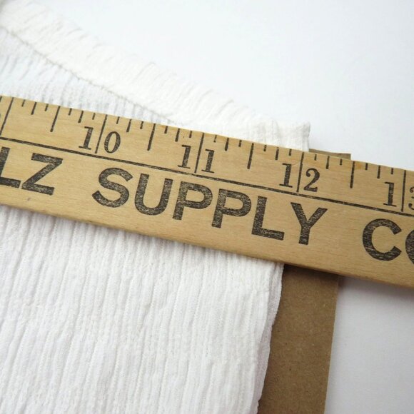 American Eagle Shirt Womens Size Small White One Shoulder Ribbed Crop Top New - Picture 3 of 8